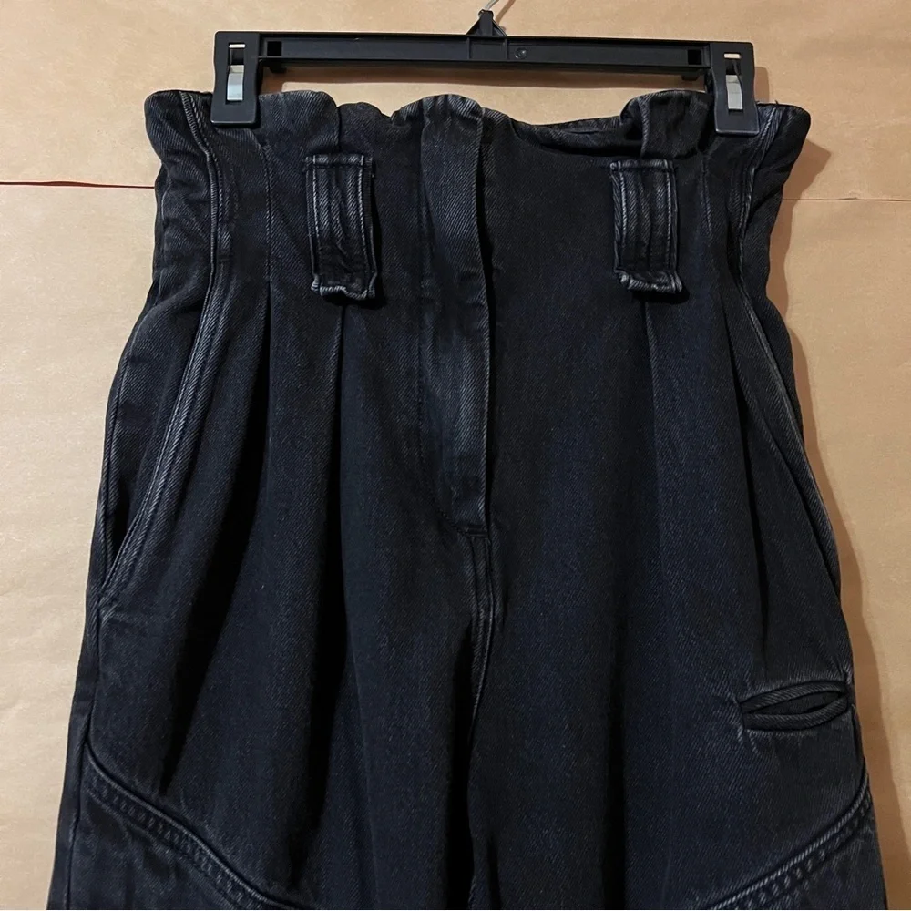 IRO | Harry Trousers Paperbag Waist Denim Pants *Missing Belt* Size XS (Size 34)